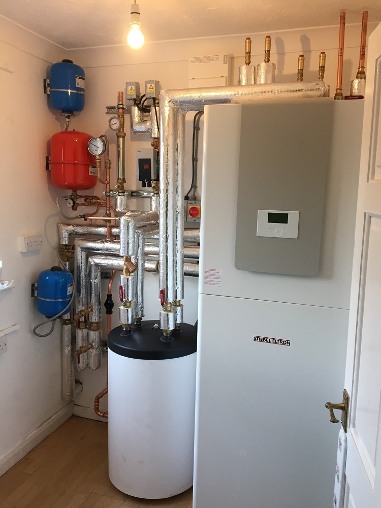 image of Stiebel Eltron installation in utility room