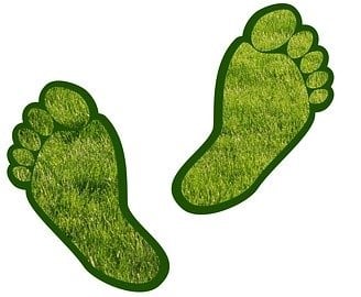 image of green footprints that one can achieve with different types of boilers and their installations