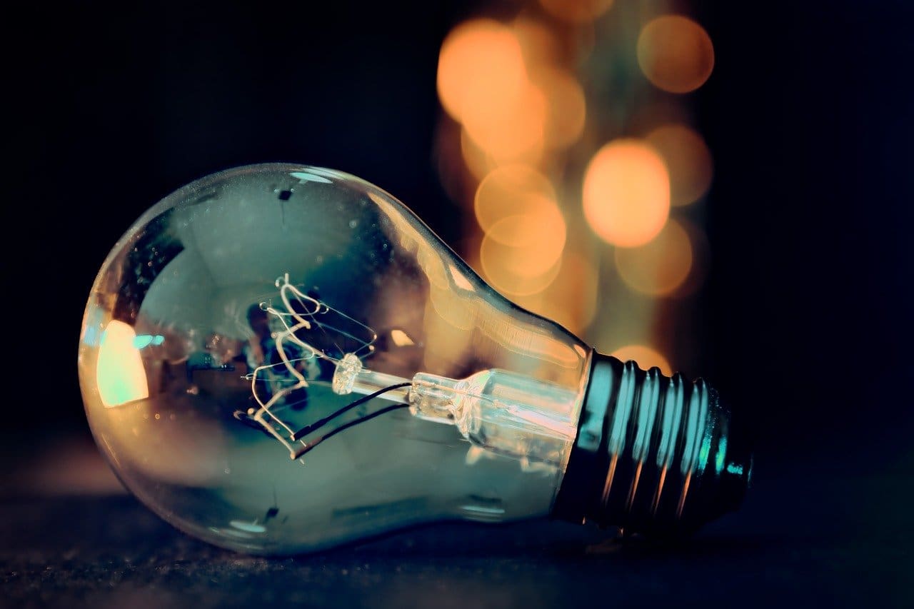 image of a light bulb representing commercial energy audit