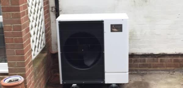 heat pumps vs gas boilers; an air source heat pump