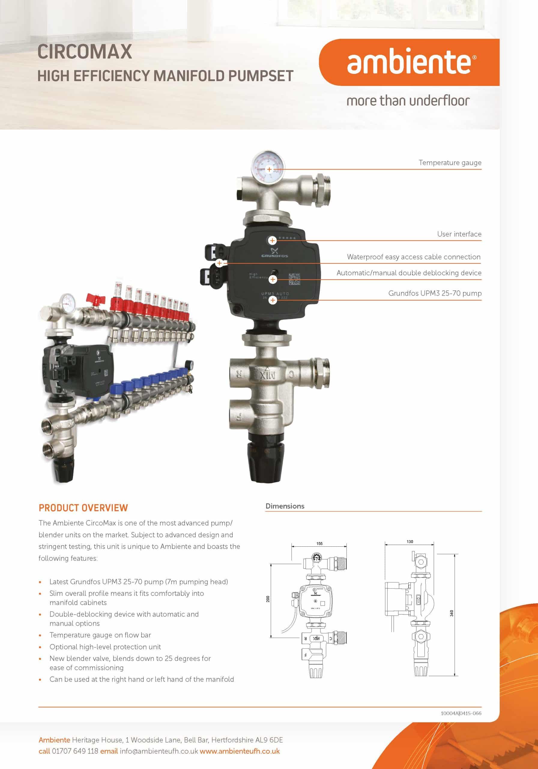 AMBIENTE CircoMax 2 Pumpset