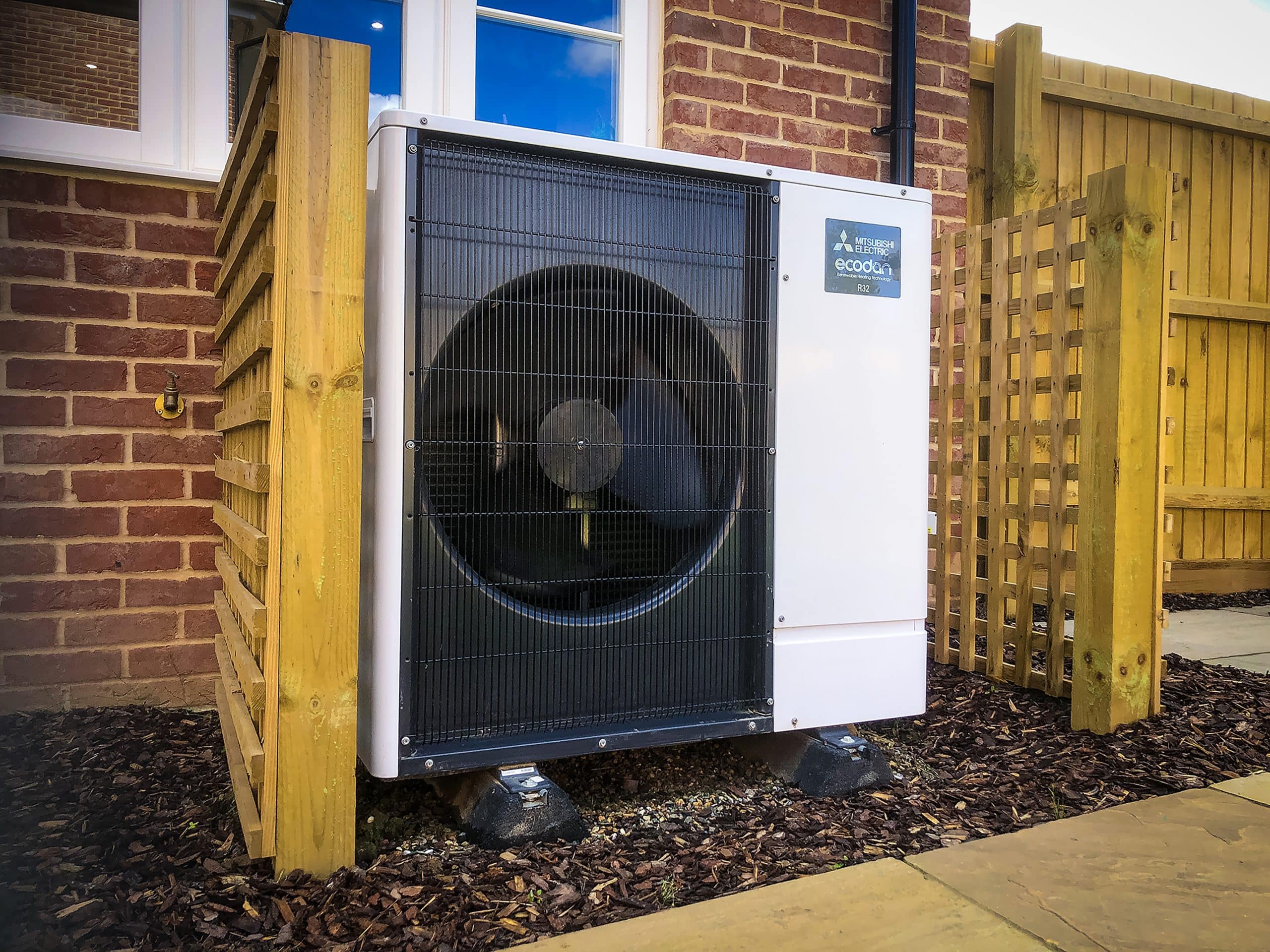 Heat pump close up heat pump